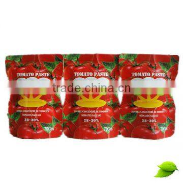 56 g sachet tomato paste with high quality