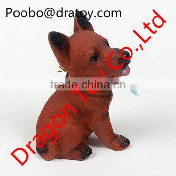 custom novelty 3d small plastic dog figurines