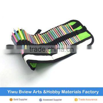 36 Assorted Color Drawing Art Colored Pencils Supplies with Roll UP Washable Canvas Pencil Bag