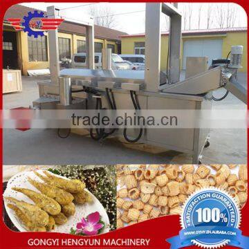 304 stainless steel Electric heating mesh belt frying machine to make Snack foods