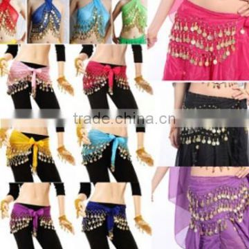 Supply Wholesale India girls Belly dance waist Chain 128pcs coins