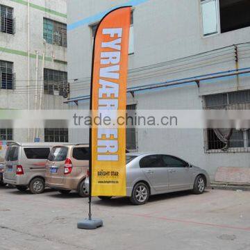 Outdoor promotion fiberglass flag pole