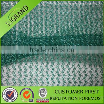 Round yarn virgin HDPE Two wires warped knitted olive nets for agriculture