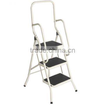 2 Step Stool Folding Ladder Safety Handrail Rail photo-4