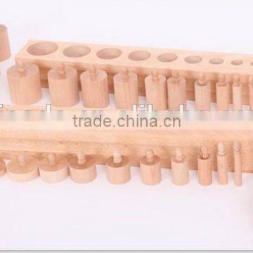 Teaching AIDS Wooden Educational Toys Montessori Cylinders Blocks photo-4