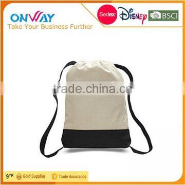 Heavy Durable Gym Canvas Drawstring Backpack