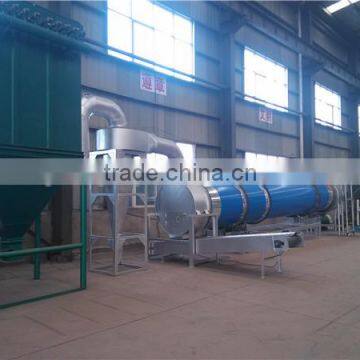 Hot air rotary dryer wood chips dryer machine with thickness 12-18 mm