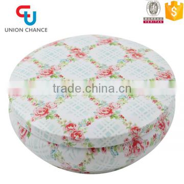 Round Cookies Candy Tin Box Tin Canister Storage Box