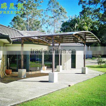 Easy Installation White Aluminum Frame Cantilever Carport With Polycarbonate Sheet photo-2