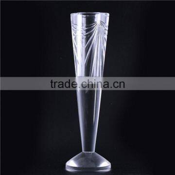 Newest sale unique design clear crystal vase on sale