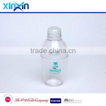 Small Clear Transparent Hard Plastic Cocktail Shaker photo-3