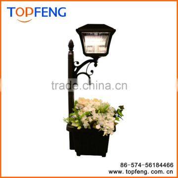 3 In 1 Solar Lantern With Mini Planter With Adjustable Height