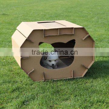 2017 Newest Eco-friendly Paper Material Pet House ,easy Taking and Outdoor Travelling Best Choose photo-4
