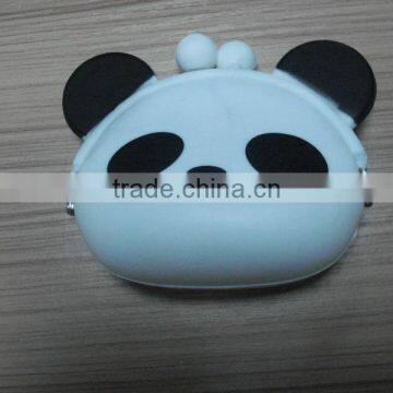 panda printed Silicone Coin Purse/Silicone Bag/Silicone coin bag