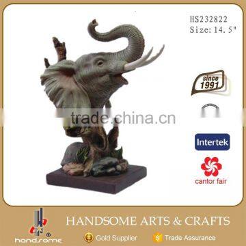 16 Inch Resin Craft Lively Large Animal Elephant Statues photo-6