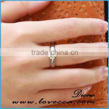 Cheap Jewelry Made in China Stainless Steel Ladies Rings Daily Wear With CZ Stones photo-4