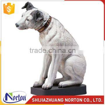 Sitting Fiberglass Cute Dog Sculpture For Sale NTRS-110LI