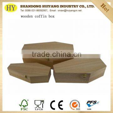 Wholesale Unfinished Wooden Coffin Box for Pet photo-2