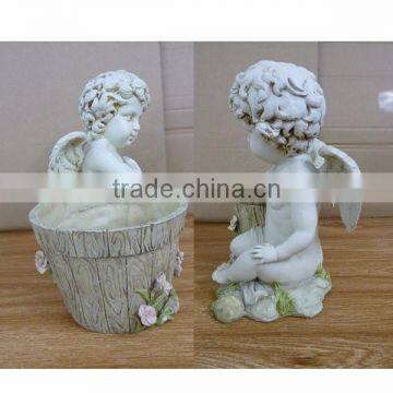 Wholesale Garden Ornaments Polyresin Child Angel Statues photo-3