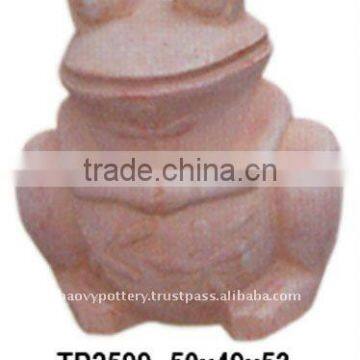 Terracotta animal planter