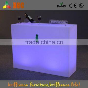 High grade PE plastic LED table party table outdoor waterproof led table