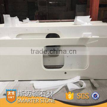 Artificial Pure White Quartz Vanity Price