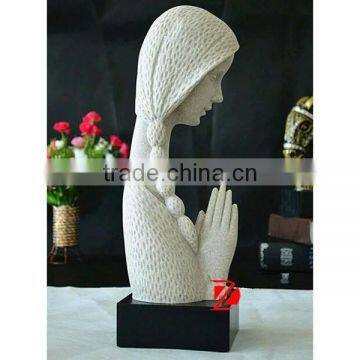 Resin Girl Bust Statue photo-2