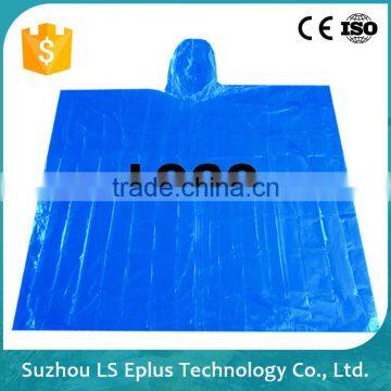Suzhou Custom Printed Rain Ponchos, Customized Logo Rain Coat, LDPE Rancoat LS Eplus photo-4