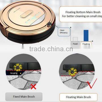 CE,RoHS,EMC,CB,UL Certification and Robot Installation Multifunction Robotic Auto Vacuum Cleaner Water Tank photo-3