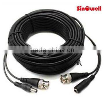 10m/20m30m/50m/100m BNC plug Male + DC jack Male to BNC Male + DC Female audio jack cable