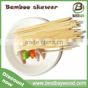 Dispoable Party Picnic Bamboo Kabob Meat Skewer 40cm With Custom Logo photo-3