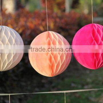 DIY Tissue Paper Honeycomb Balls Wedding Party Decoration Honeycomb Ball photo-4