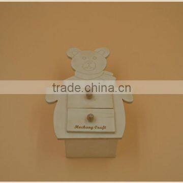 2015 Newest Style Bear Shape Wooden Storage Case|home Decor|office Desk photo-4
