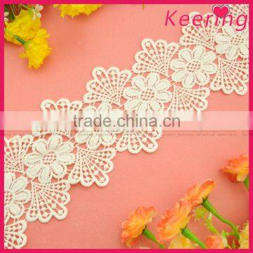 bridal simple cotton crochet lace fabric WLC-286