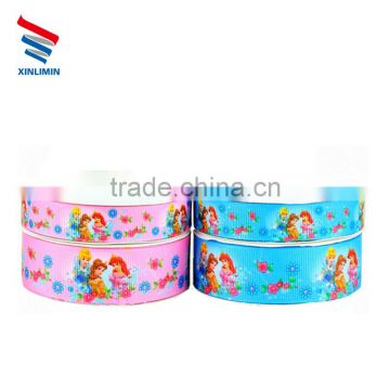 Factory Wholesale printed Polyester Satin Grosgrain Ribbon