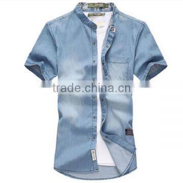 2015 new men slim casual short sleeve shirt,men casual floral printing shirt,fancy casual shirt