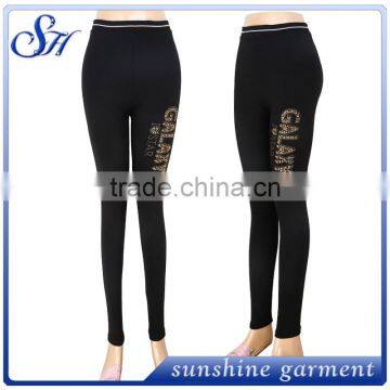 Sublimation Polyester Spandex Spot Drill Womens Leggings 2017 photo-2