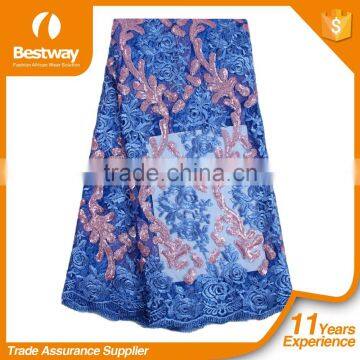 China Factory Wholesale Price French Lace Fabric in The Market FL1369-3