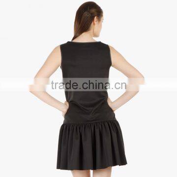 Black Easy Casual Women Summer Dress Custom Made photo-2