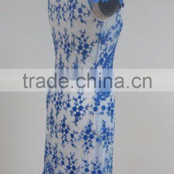 Fashion Embroidery Mesh Flower Popular Ladies Lace Casual Dress photo-3