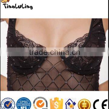High Quality Hot Selling Women Dress Black Woman Sexy Transparent Lingerie Manufacture photo-2