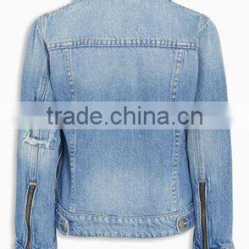 New Fashion Design Boys Blue Jean Jackets Stylish Kids Denim Coats photo-2