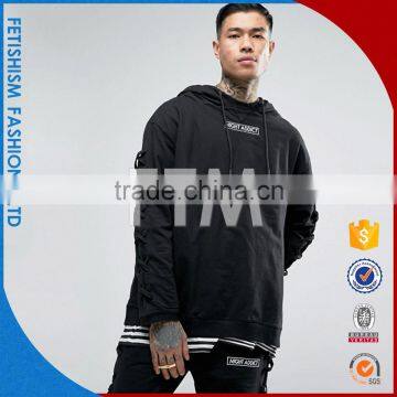 Mens Hoodie Short Sleeved T-shirt Short Sleeve T Shirt Young Male Black Student Sweater photo-3