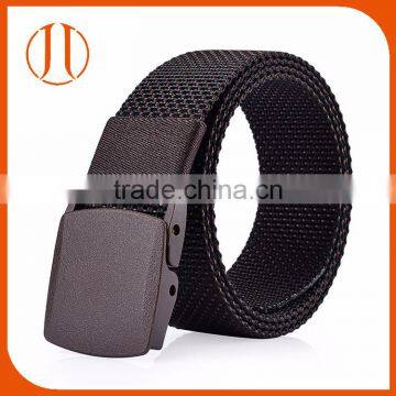 Strong Plastic Buckle Nylon Fabric Mens Military Uniform Webbing Belt