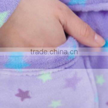 Dream Star Women Coral Fleece Heated Dressing Gown Fabric photo-4