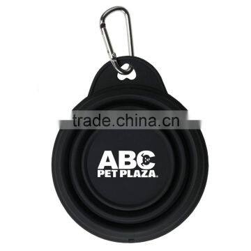 Collapsible Pet Bowl - 4" Diameter Soft Flexible Silicone Bowl, 8 Oz. Capacity and Collapses Flat for Easy Storage photo-5