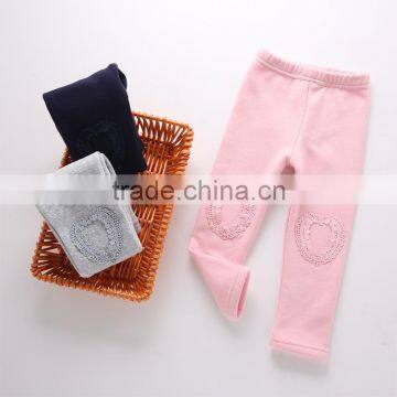 Wholesale nice quality fancy children's solid color leggings