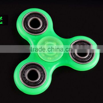 Fingertip gyro luminous plate finger gyro three leaf glowing fingertip spiral adult children fluorescent finger helix