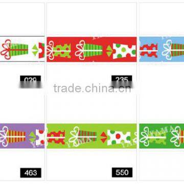 Hi-ana Ribbon 157 Christmas Holiday Custom Printed Grosgrain Ribbon for Wide Size photo-2