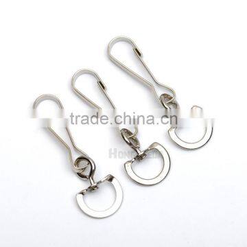 14mm Metal Iron Swivel Clasps Snap Two Hooks Rings Key Hooks DIY Key Chain Ring Nickle Color HK-015 photo-2